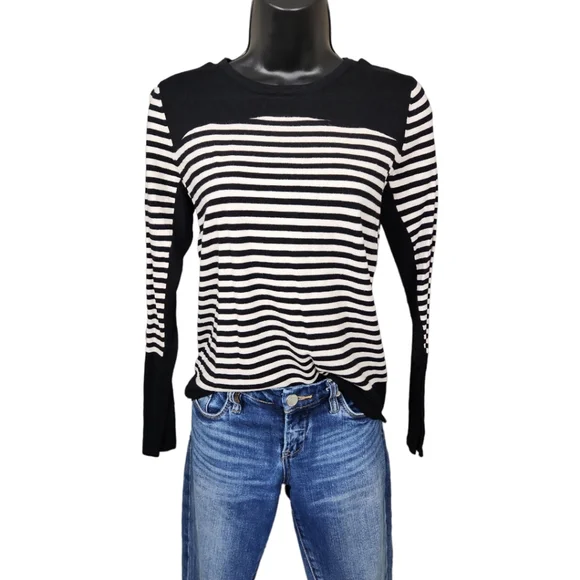 Philosophy Republic Clothing Black & White Striped Knit Top - Picture 5 of 10